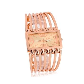 Relógio Feminino Bracelete Dourado