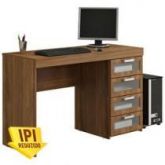 Mesa para Computador/Escrivaninha Malta - 4 Gavetas - Polito
