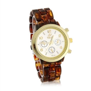 Relógio Feminino Tortugo Case Branco e Dourado