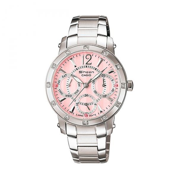 Relógio Casio SHN-3012D-7A Prata com rosa